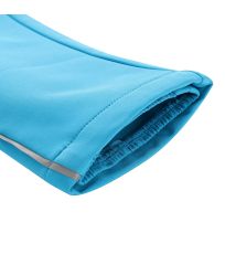 Detské softshellové nohavice SMOOTO ALPINE PRO neon atomic blue