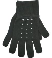 Dámske pletené rukavice Leaf Voxx čierna