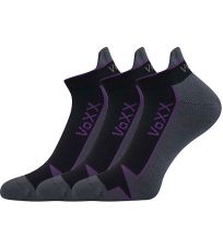 Unisex froté ponožky - 3 páry Locator A Voxx čierna