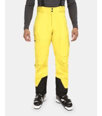 Pánske membránové lyžiarske nohavice LAZZARO-M KILPI Žltá