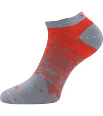 Unisex nízke ponožky - 3 páry Rex 18 Voxx červená