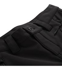 Detské softshellové nohavice HURFO ALPINE PRO čierna