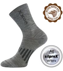 Unisex sportovní merino ponožky Powrix Voxx svetlo šedá