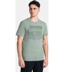 Pánske bavlnené triko PORTELA-M KILPI Tmavo zelená