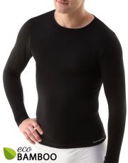 Pánske tričko s dlhým rukávom 58007P GINA čierna