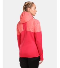 Dámska kombinovaná zateplená bunda - väčšia veľkosť GARES-W KILPI Ružová