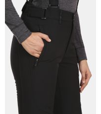 Dámske softshellové lyžiarske nohavice - väčšej veľkosti RHEA-W KILPI Čierna