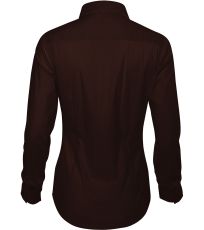 Dámska košeľa s dlhým rukávom Dynamic Malfini premium kávová