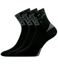 Unisex športové ponožky - 3 páry Codex Voxx čierna