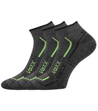 Unisex športové ponožky - 3 páry Rex 11 Voxx tmavo šedá melé