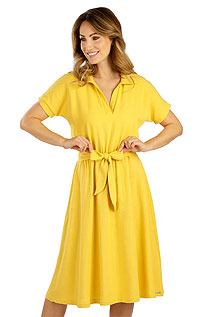 Dámske košeľové šaty 5E104 LITEX karí žltá