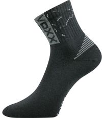 Unisex športové ponožky - 3 páry Codex Voxx tmavo šedá