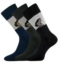 Pánske vzorované ponožky - 1-3 páry KR 111 Boma mix B