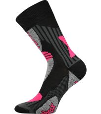 Unisex froté ponožky Vision Voxx čierna - magenta