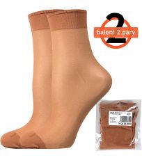 Silonové ponožky - 2 páry NYLON 20DEN Lady B opal