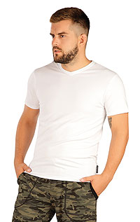 Tričko pánske s krátkym rukávom 9D071 LITEX Biela