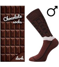 Unisex trendy ponožky Chocolate Lonka DARK pánske