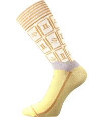 Unisex trendy ponožky Chocolate Lonka WHITE pánske