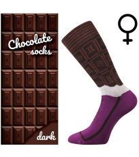 Unisex trendy ponožky Chocolate Lonka DARK dámske