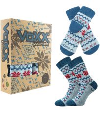 Dámske ponožky a palčiaky Trondelag set Voxx azúrová