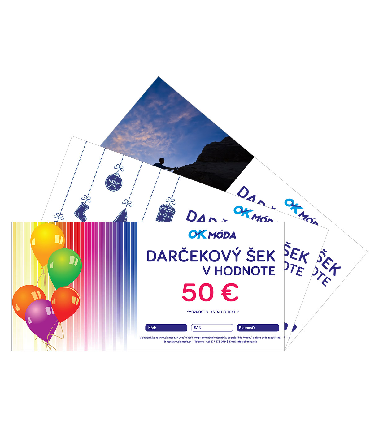 Darčekový šek - všetky motívy