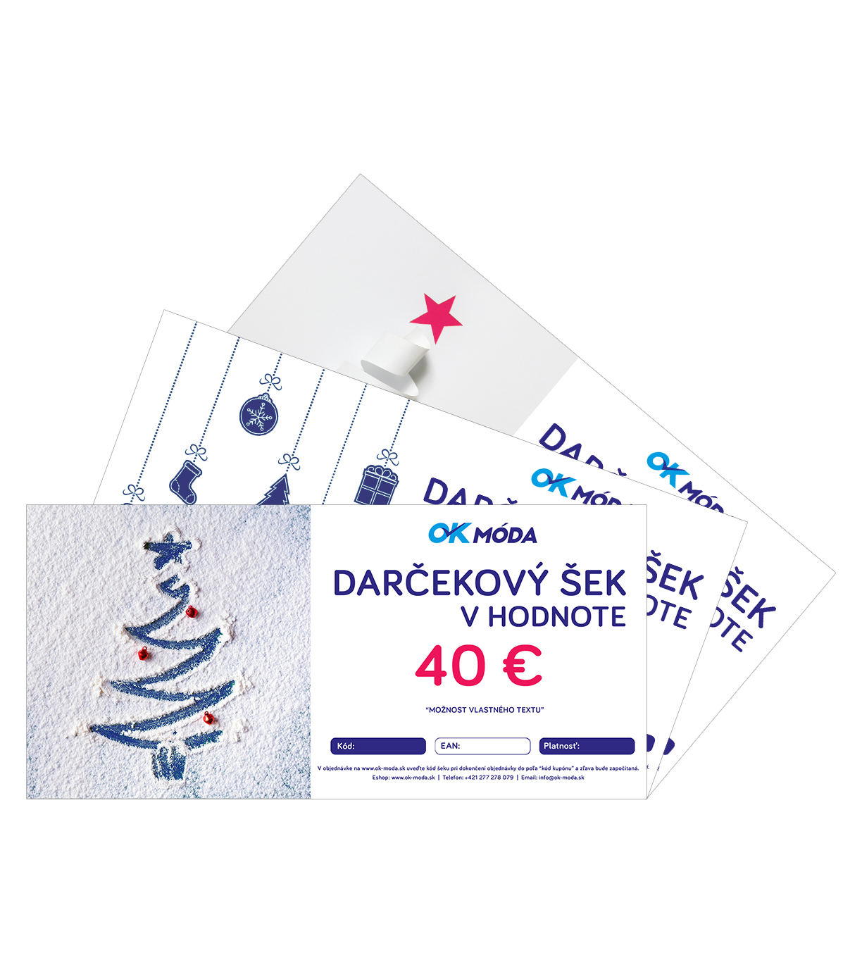 Darčekový šek - motív VIANOCE