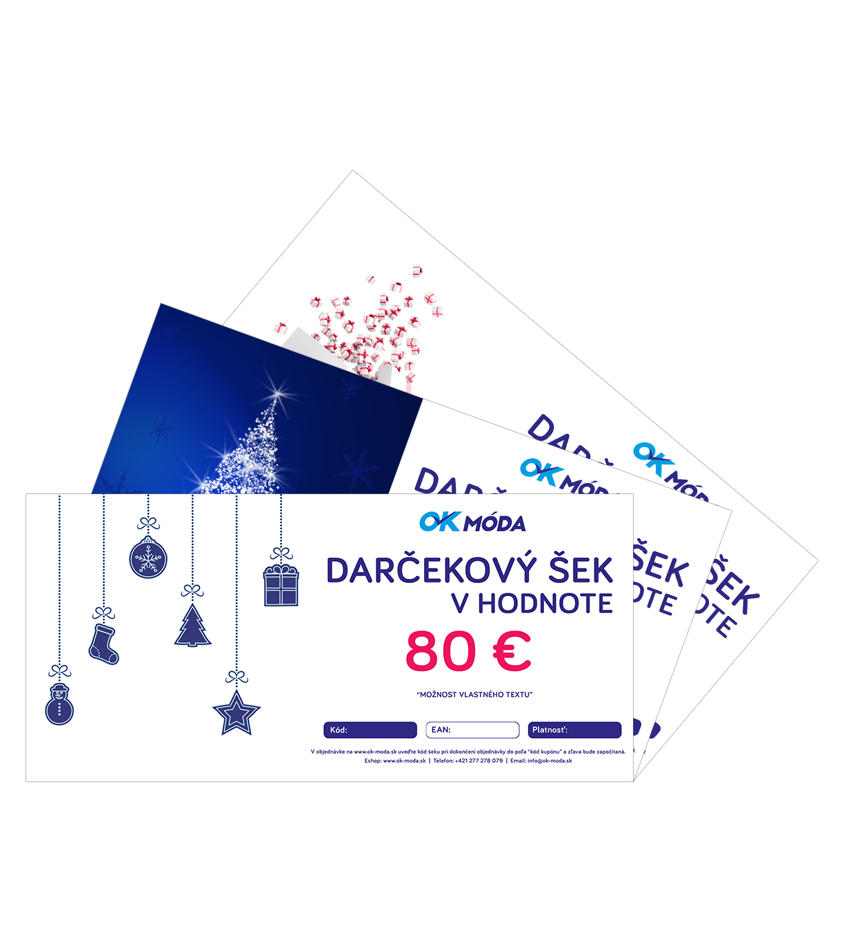 Darčekový šek - motív VIANOCE
