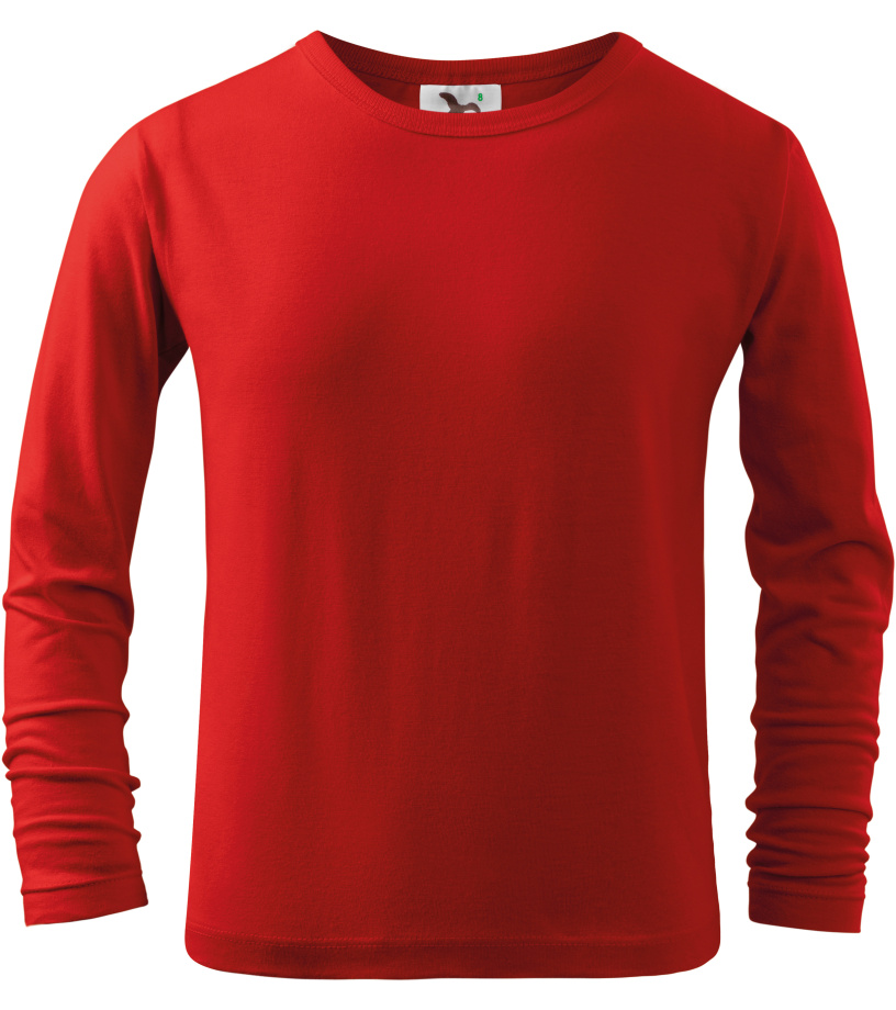Detské tričko Long Sleeve 160 Malfini červená