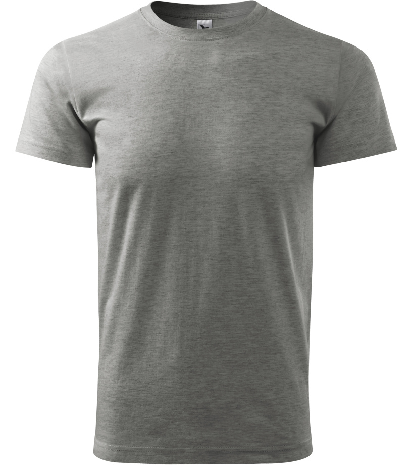 Unisex tričko Basic Malfini tmavo šedý melír