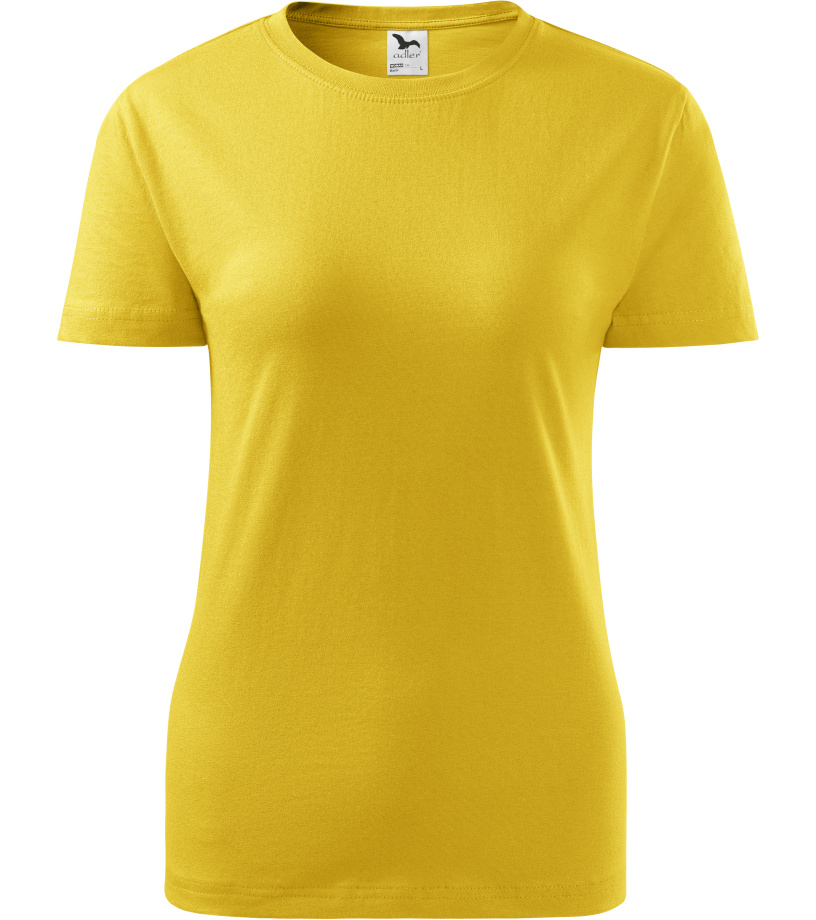 Dámske tričko Classic New Malfini žltá
