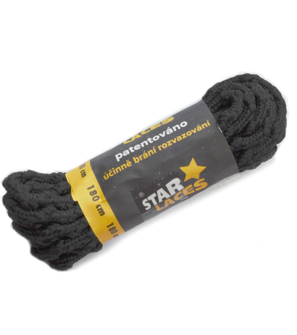 Šnúrky (šnurovadlá) STAR Laces SLIM 123p PROMA čierna