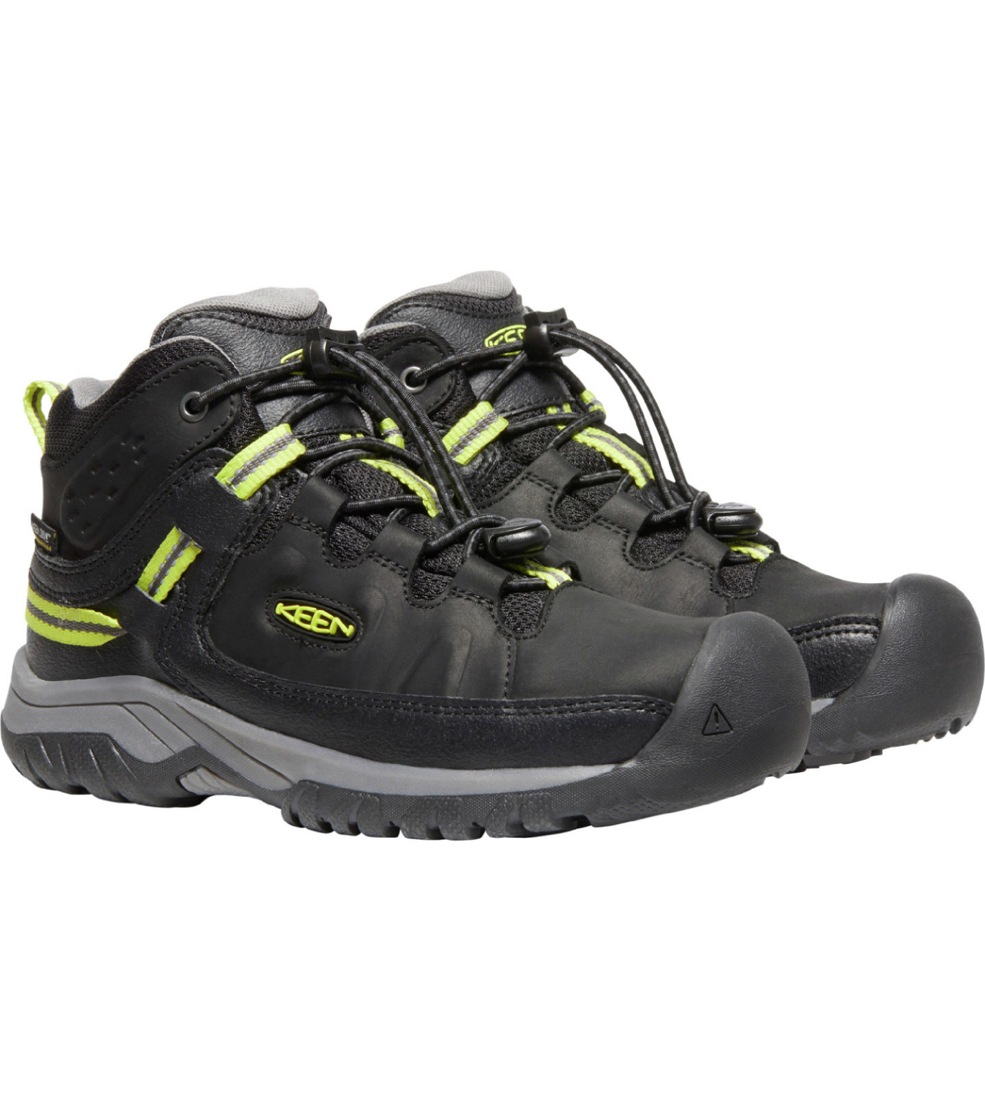 KEEN Targhee Mid Wp Youth Detské vysoké trekové topánky 10020999KEN black/steel grey 5(38).