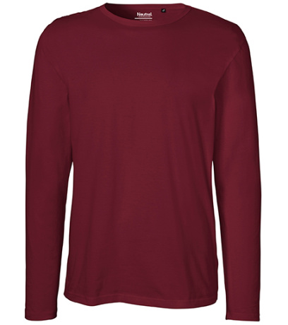 Neutral Pánske tričko s dlhým rukávom NE61050 Bordeaux S