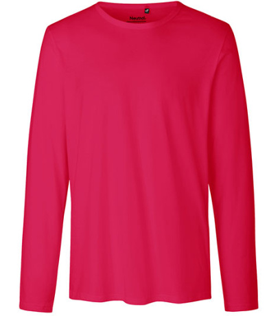 Neutral Pánske tričko s dlhým rukávom NE61050 Pink 3XL