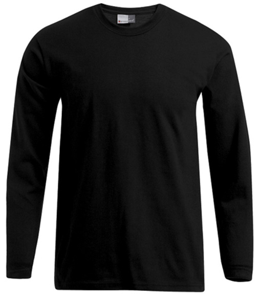 Promodoro Pánske tričko s dlhým rukávom E4099 Black XL