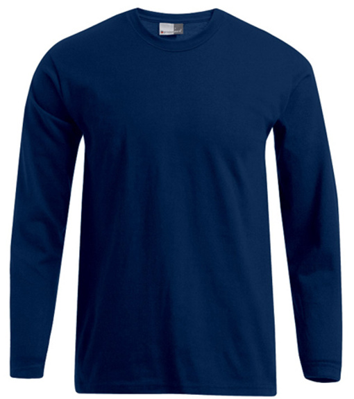 Promodoro Pánske tričko s dlhým rukávom E4099 Navy 4XL