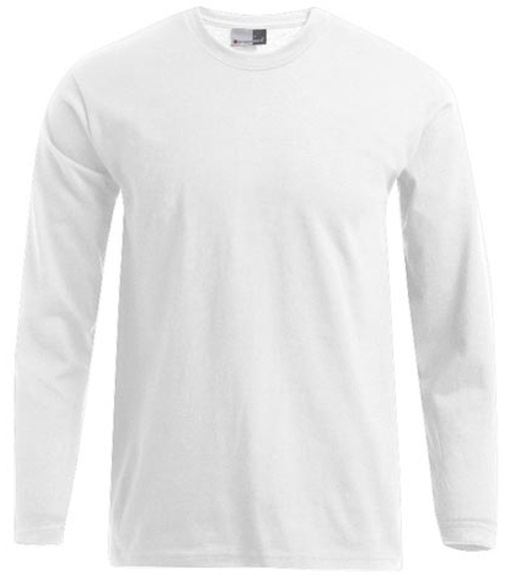 Promodoro Pánske tričko s dlhým rukávom E4099 White L