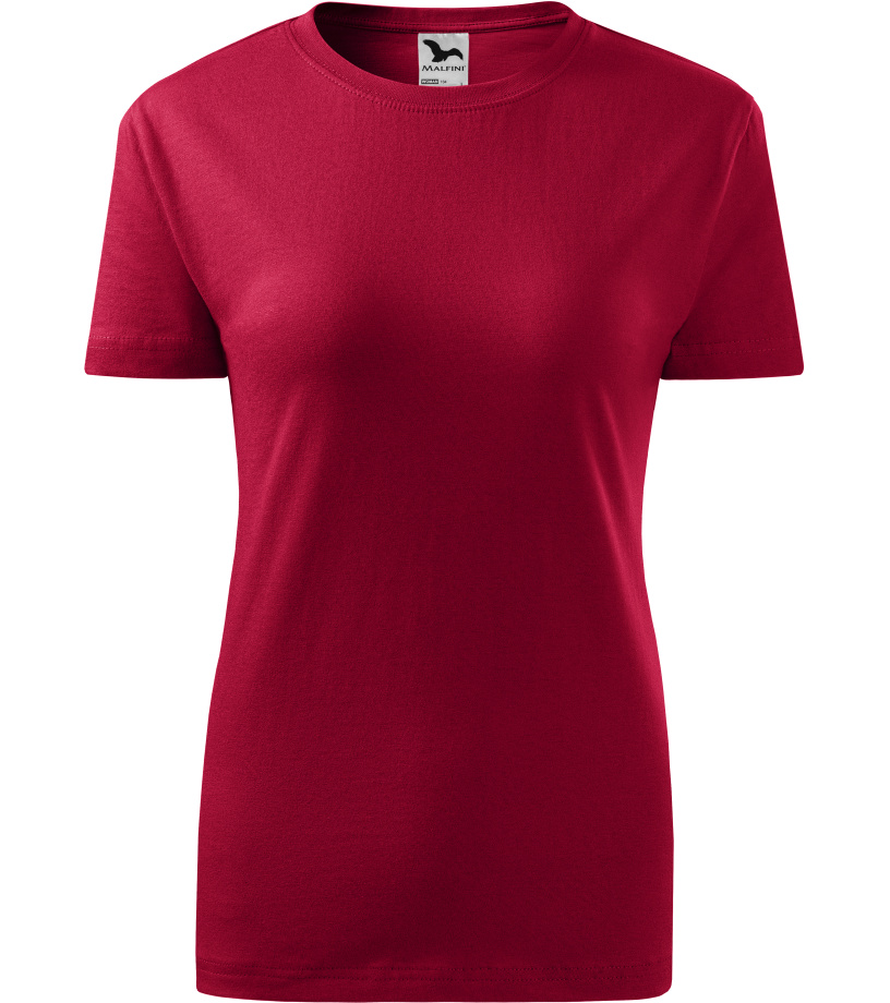 Dámske tričko Basic 160 Malfini marlboro červená