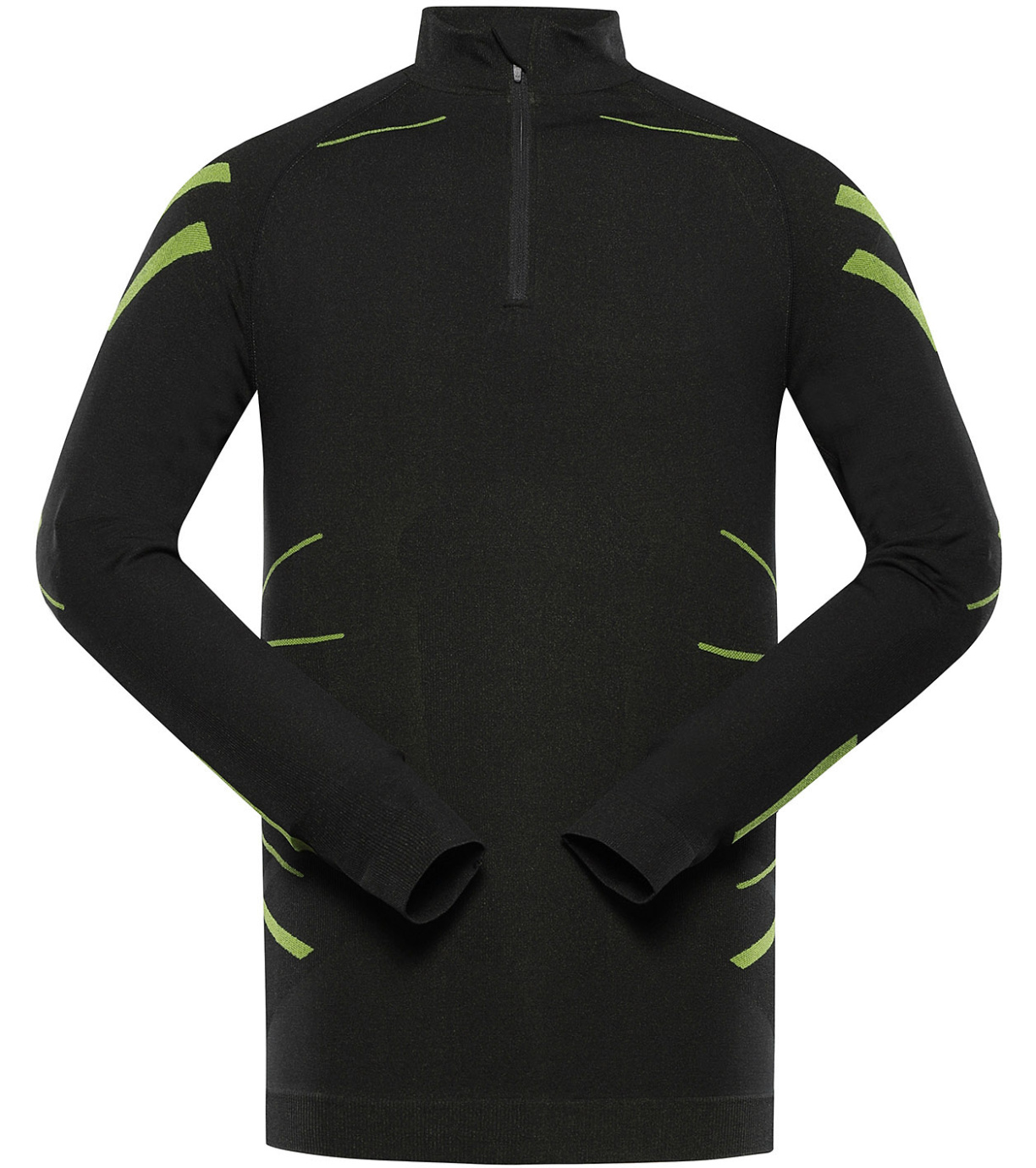 Alpine Pro Seam Pánske funkčné spodné tričko s dlhým rukávom MUNB091 čierna M-L
