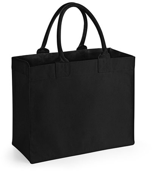 Westford Mill Nákupná plátená taška WM608 Black 41 x 34 x 18 cm