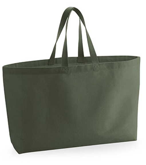 Westford Mill Veľká plátená taška WM696 Olive Green 56 x 41 x 16 cm