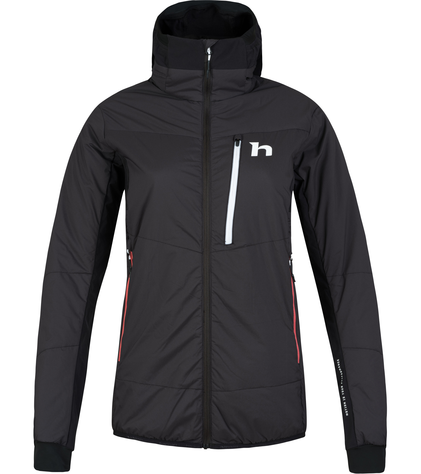 Hannah Nava Hoody Dámska zatepľovacia hybridná bunda 10036040HHX anthracite 42