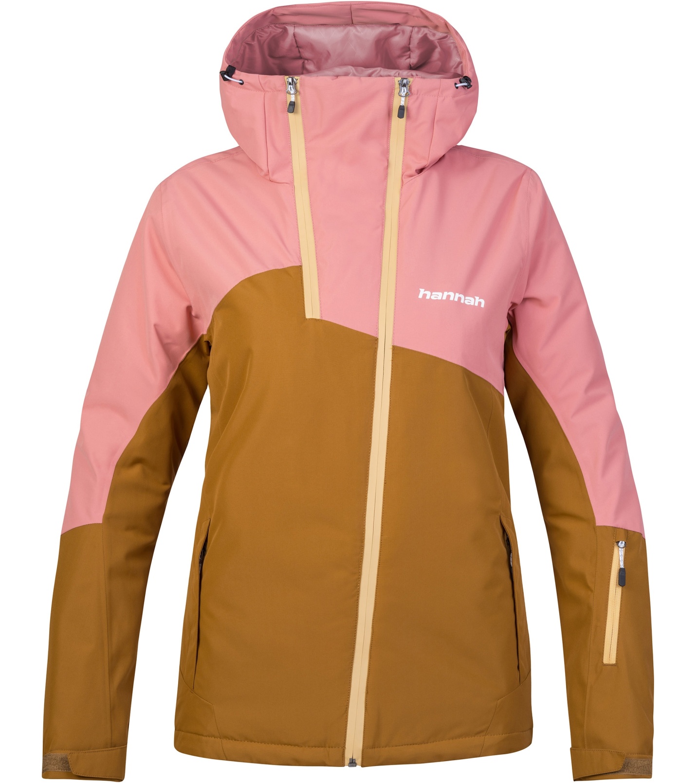 Hannah Maky Col Dámska lyžiarska bunda s membránou 10047351HHX golden brown/rosette 40