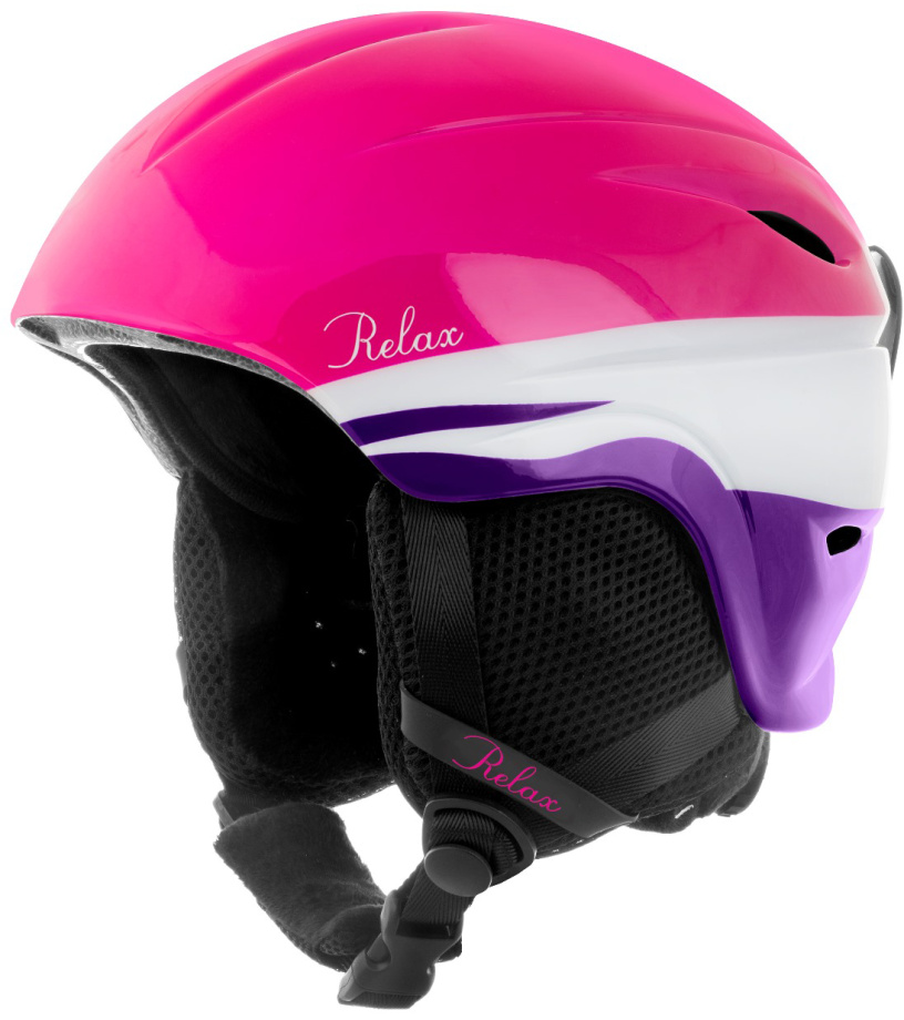 Detská lyžiarska helma TWISTER RELAX ružová