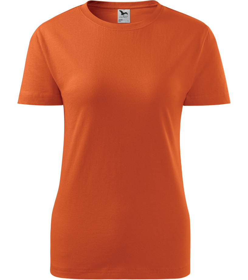 Dámske tričko Basic 160 Malfini oranžová