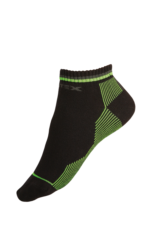 Športové ponožky polovysoké 99637 LITEX reflexne zelená