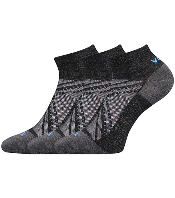 Voxx Rex 15 Unisex športové ponožky - 3 páry BM000002527300102487 čierna 35-38 (23-25)