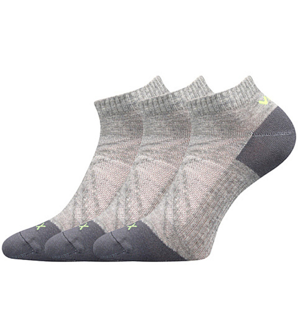 Voxx Rex 15 Unisex športové ponožky - 3 páry BM000002527300102487 svetlo šedá melé 35-38 (23-25)