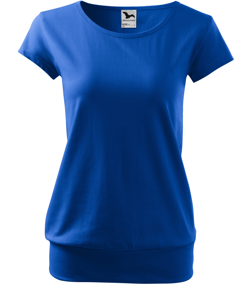 Dámske tričko City Malfini kráľovská modrá