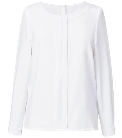 Brook Taverner Dámská halenka s dlouhým rukávem BR800 White 10 (38)